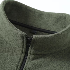 Chaleco Polar Verde Salvia Personalizado de Alta Calidad para Hombre, Cuello Alto, Ligero, con Ribete en Contraste, Chaleco Casual al por Mayor - Product Image 2