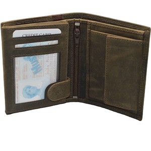 Portefeuille vintage en cuir véritable pour homme, fait main, style court, usage quotidien - Product Image 2