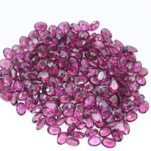Pierre précieuse naturelle grenat rouge de haute qualité, taille ovale facettée 5x7mm, pierre calibrée pour la fabrication de bijoux, vente en gros - Product Image 4