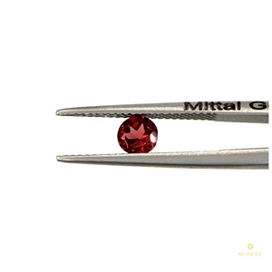 Granats naturels calibrés ronds 4 mm, pierres précieuses de granat naturel facettées en vrac, pierre de naissance de janvier pour la fabrication de bijoux - Product Image 2