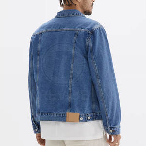 แจ็คเก็ตยีนส์ผู้ชายขายดีสำหรับฤดูหนาว โลโก้ด้านหน้า คุณภาพพรีเมียม ผ้าฝ้าย 100% ระบายอากาศได้ดี เป็นมิตรกับสิ่งแวดล้อม ผลิตในประเทศปากีสถาน - Product Image 2