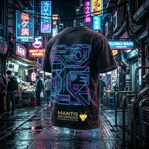 เสื้อยืดโอเวอร์ไซส์แฟชั่นสตรีทสไตล์สำหรับผู้ชาย ทรงลำลอง ผ้าโพลีเอสเตอร์/คอตตอน ป้องกันรังสียูวี แห้งเร็ว สตรีทแวร์ - Product Image 3