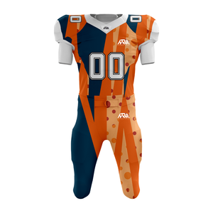 Uniforme de Fútbol Americano Sublimado Personalizado OEM con Logotipo de Silicona, Uniforme de Fútbol Americano Juvenil Transpirable de Secado Rápido - Product Image 3