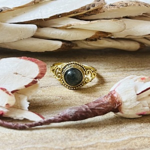 New Arrival Handmade Brass <b>Ring</b> Labradorite Filigree Gold Plated <b>Statement</b> <b>Ring</b> Vintage Dainty Style Wholesale <b>Ring</b> For Women - Product Image 1