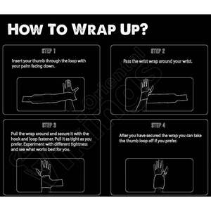 Bandes de poignet réglables en polyester et coton de haute qualité, antidérapantes et respirantes pour la musculation, la gym, l'haltérophilie et les sports - Oriental - Product Image 2