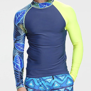 Men <b>Compression</b> Training <b>Shirt</b> Rash Guard For Gym And Fitness Men Quick Dry Rash Guard Stretch Fit Athletic Training Wear - Product Image 2