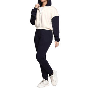 Survêtement zippé pour femme 100% coton, coupe ajustée, fabriqué avec une qualité supérieure - Product Image 3