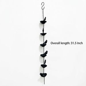 Attrape-pluie rustique en fer forgé pour oiseaux, décoration de jardin extérieure de 2,4 m, abri artisanal pour oiseaux, cadeau - Product Image 3