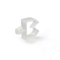 Organisateur de câbles en plastique Essentra, clip de fixation non verrouillable, nylon 6/6 naturel UL94 V0, micro-selle pour fils MWSEA