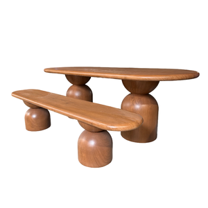 Banc en béton minimaliste, design moderne, mobilier de salon, construction durable en GFRC, imperméable, écologique, salle à manger de villa - Product Image 3