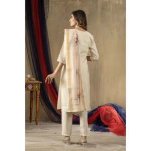Ensemble élégant Kurti, pantalon et dupatta pour femmes - Product Image 2