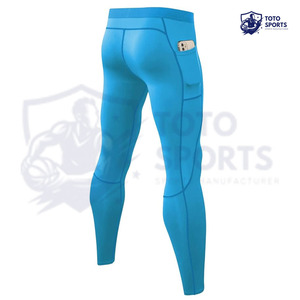 รับผลิตเลกกิ้งกีฬาผู้ชายแบบมีโลโก้พิมพ์ลายตามสั่ง คุณภาพสูง ยืดหยุ่น แห้งเร็ว เหมาะสำหรับออกกำลังกาย ฟิตเนส วิ่ง และฝึกซ้อม - Product Image 2