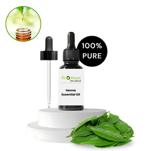 Huile Essentielle de Henné Bio 100% Pure Distillée à la Vapeur Parfum Frais Sans Alcool Longue Durée Aromaaz International Export - Product Image 2