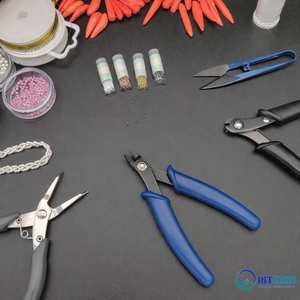 Alicates de Punta Curva para Cirugía, Puntas Finas Sin Serraje, para Joyería y Fabricación de Pulseras, de Acero Inoxidable - Product Image 5