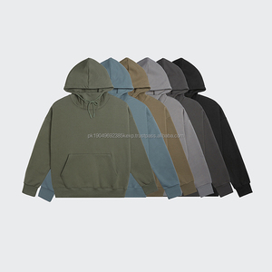 เสื้อฮู้ดผ้ากำมะหยี่สำหรับผู้ชาย, เสื้อฮู้ดผ้าฟลีซแบบสวมหัวครึ่งปก - Product Image 2