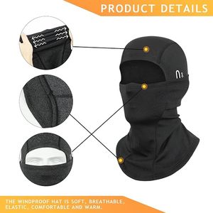 Wholesale Full Face Cover Fleece Winter Hats Outdoor Motorcycle <b>Ski</b> Masks Balaclava Custom Character Style Common Fabric - Product Image 4