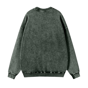 Sweat-shirts pour hommes de haute qualité, tendance, effet délavé, coupe ample, style streetwear - Product Image 3