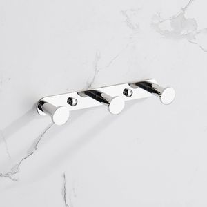 KJQ010-3 304 Stainless Steel Towel Robe <b>Coat</b> <b>Rack</b> Three Bright Polished <b>Hooks</b> Wall Mounted Bathroom Accessories for Home Storage - Product Image 5