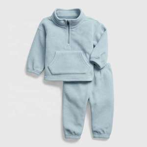Conjunto Deportivo de Polar Premium para Niños 2026, Sudadera con Cierre de Cremallera y Pantalones Cargo para Niños y Niñas, Ropa Cálida de Invierno HD - Product Image 4