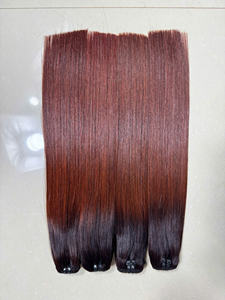 Nouvelles extensions de cheveux tissées ombrées, cheveux humains vietnamiens purs, styles lisses, ondulés et bouclés, provenant de lots complets de Remy. - Product Image 3