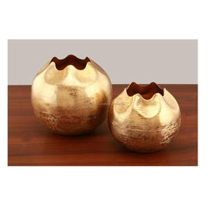 Azora Industries-Jarrón de aluminio moderno con textura martillada, decoración de bodas para el hogar, mesa, dormitorio, sala de estar, hoteles - Product Image 1