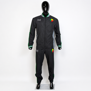 Color Block Set Heavyweight <b>Zip</b> <b>up</b> <b>Jacket</b> and Elastic Waist Jogger Pants Streetwear Sports Teamwear Training Outfit OEM Custom - Product Image 1