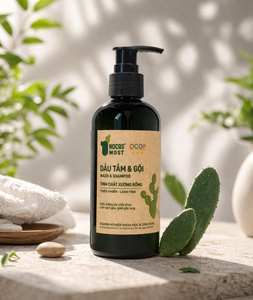 Nocas Nettoyage en profondeur 150ml Vietnam – Nettoyant Doux 2-en-1 Shampoing et Gel Douche aux Herbes – Extrait Naturel de Cactus - Product Image 2