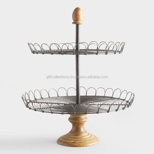 Handmade Eco-Friendly Metal Customized Size Cake Stand Unique Design Iron Wedding Serving Stand GIFT COLLECTIONS GC76729 - Product Image 4