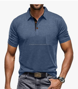 Polos de haute qualité pour hommes, style Old Money, en maille tricotée, motif uni, décontracté, taille XL, maille ajourée - Product Image 2