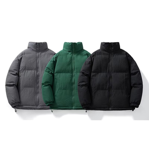 Veste d'hiver décontractée pour homme, 100% duvet, écologique, séchage rapide, respirante, épaisse, fermeture éclair, haute qualité, personnalisable, vente en gros - Product Image 1