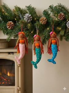 Adorno de Sirena de Lana de Nueva Zelanda Hecho a Mano, Juguetes Educativos Premium para Niños, Suministro al por Mayor, Logotipo Personalizado, Venta al por Menor - Product Image 3