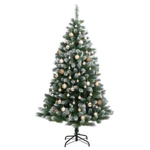 Sapin de Noël Artificiel Articulé avec 300 LED et Ensemble de Boules 210 cm Décorations Festives - Product Image 4
