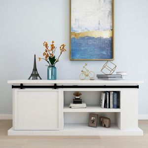 ชุดอุปกรณ์ประตูบานเลื่อนเหล็กกล้าคาร์บอนขนาดเล็ก 78.7 นิ้ว ประเภทสินค้า - Product Image 1