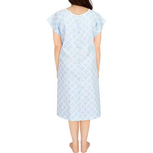 Uniformes Médicos de Algodón Tejido Unisex de Alta Calidad, Bata de Paciente Lavable, Ropa de Hospital Reutilizable con Estampado, Detección de Agujas - Product Image 4