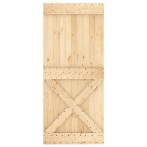 NARVIK 35.4 porta del fienile in legno massello di pino "x 82.7" bella porta artigianale - Product Image 5