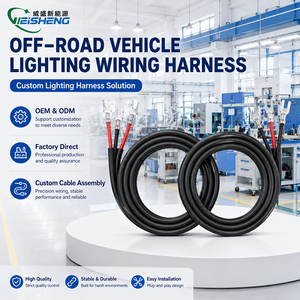 Untuk 2PCS 16 AWG 10 Kaki Kabel Ekstensi PVC dengan Jaket Pelindung untuk Lampu Kerja LED, Lampu Bar Off-Road, Lampu Kapal, Garansi 2 Tahun - Product Image 1