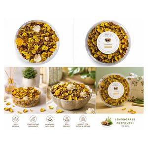 Potpourri Natural de Hierba Limón, Flores Secas, Fragancia para el Hogar, Relleno Decorativo para Cuencos - Product Image 2