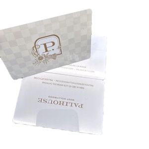 Carte de visite NFC de luxe en PVC personnalisée en usine carte de visite transparente haut de gamme VIP en plastique - Product Image 1