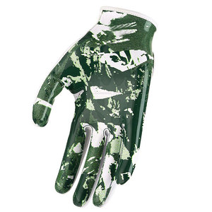High Leather American Football Gloves Non-Slip Grip Full Finger Design Adjustable Wrist Strap <b>Hook</b> Loop Closure for Practice - Product Image 3