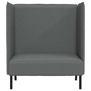 Sofá de Oficina con Respaldo Alto de 101 cm en Tela Gris Oscuro - Product Image 2
