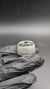 Anillo Personalizado de Plata 925 con Nombre en Moissanita, Anillo con Letras Grandes en Plata 925 Chapado en Oro Rosa de 14K con Claridad VVS - Product Image 5