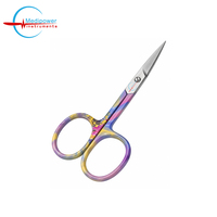 Ciseaux professionnels pour cuticules, courbés, recouverts de papier, lame de précision tranchante, manucure, pédicure, instrument de soin de beauté