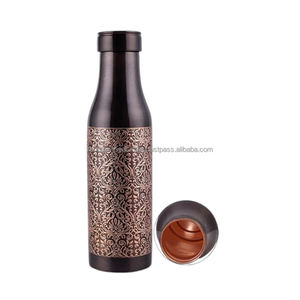 New Arrivals Stylish and Functional Copper Bottle Handcrafted Copper Water Bottle for <b>Hiking</b> Camping Travel Outdoor Activities - Product Image 4