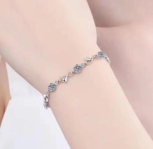 Most Selling Moissanite Lab Grown Diamond <b>Bracelet</b> <b>for</b> <b>Women</b> in Silver with Elegant Finishing <b>for</b> Everyday Wear and Gift - Product Image 4