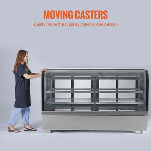 Vetrina Refrigerata Commerciale a 4 Ripiani con Illuminazione LED, 32 Cu.Ft./901L, per Pasticceria, Congelatore e Frigorifero - Product Image 6