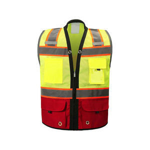 Gilet de sécurité haute visibilité imperméable de qualité supérieure pour hommes et femmes, classe 1 ANSI, en spandex réfléchissant, vêtements de travail pour la construction - Product Image 6