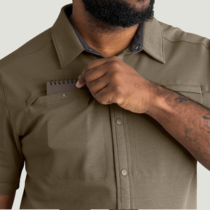 Chemises de travail pour hommes Custom Drain Sports, certifiées CE, durables, uniformes industriels, respirantes, en coton, coupe-vent, résistantes aux perforations - Product Image 5