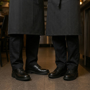 Ensemble d'uniformes de chef personnalisés, kit de vêtements de travail de cuisine, polyester et coton respirant, anti-boulochage, uniforme de restaurant - Product Image 4