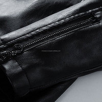 Vestes en cuir pour moto MH personnalisées, mode masculine, vestes en cuir coupe-vent, vestes en cuir PU, veste bomber pour motard, vêtements de rue