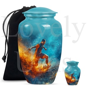 Urna funeraria de fútbol para hombre, urna de cremación conmemorativa para cenizas humanas, recuerdo decorativo de legado duradero, tributo. - Product Image 4